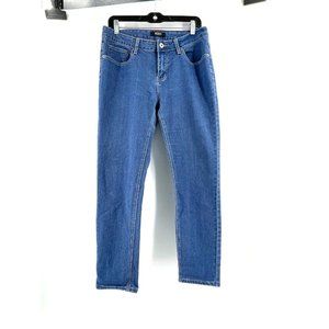 Bee & Ceci Women's Mid Rise Medium Wash Tapered Denim Stretch Jeans Size 13